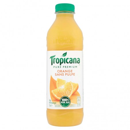 TROPICANA Jus d'orange sans pulpe 1L